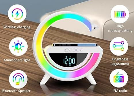 Digital Led Wireless Charger Speaker